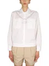 Aspesi Pointed Collar Button Down Shirt In White