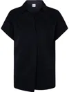 Aspesi Shirt Neck Top In Blue