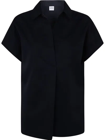 ASPESI SHORT-SLEEVE COTTON BLOUSE