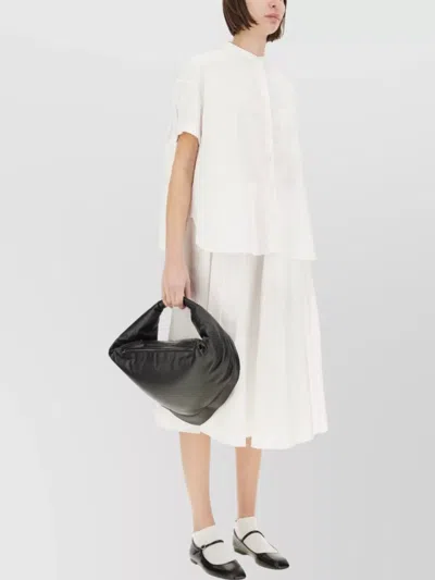 Aspesi Short Sleeve Cotton Shirt With Back Pleat