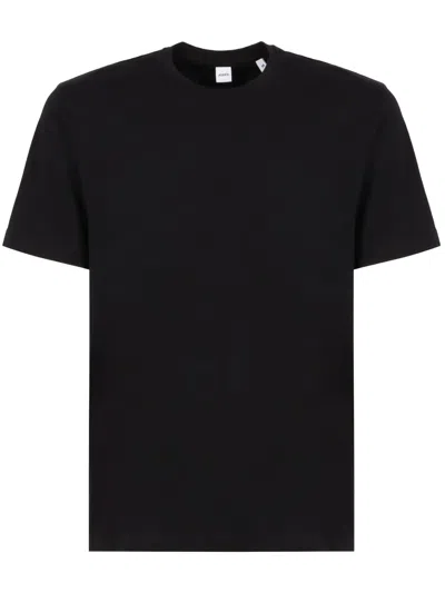 Aspesi Short-sleeve Cotton T-shirt In Black