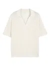 Aspesi Short Sleeve Polo Top In Neutral