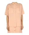Aspesi Button Fastening Pocket Shirt In Pink