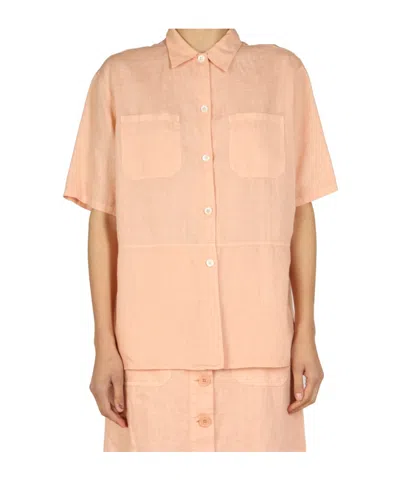 Aspesi Short Sleeve Shirt In Beige