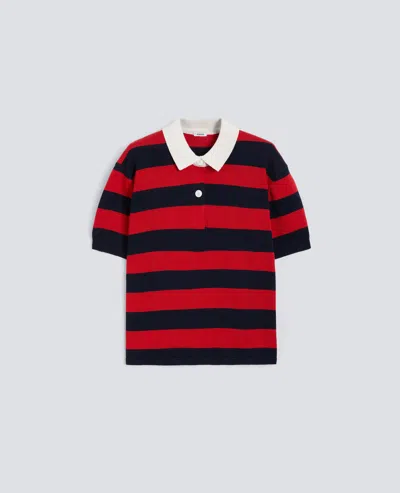 Aspesi Short-sleeved Cotton Polo Shirt In Multi