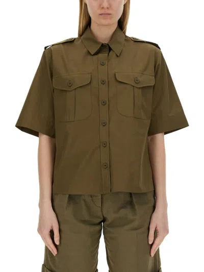 ASPESI SHORT-SLEEVED COTTON SHIRT
