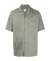 Aspesi Short-sleeved Cotton Shirt In Gray