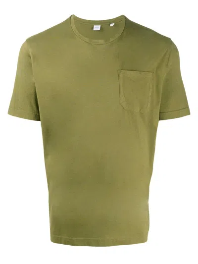Aspesi Short-sleeved Crewneck T-shirt In Militare