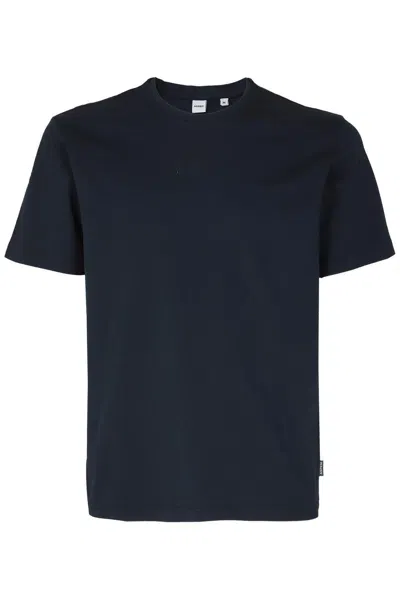 Aspesi Short-sleeved Crewneck T-shirt In Navy