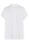 Aspesi Short-sleeved Plain Top In Bianco