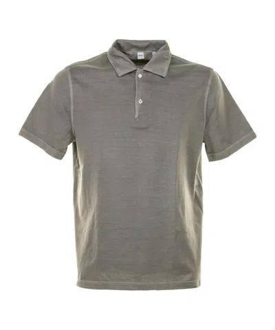 Aspesi Short-sleeved Polo Shirt In Gray