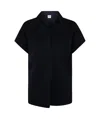 Aspesi Shirt Neck Top In Black