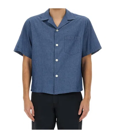 Aspesi Short-sleeved Shirt In Blue