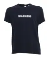 Aspesi Silenzio Crew Neck Pure Cotton T-shirt In Black