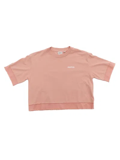 Aspesi Kids' Short Sleeved T-shirt In Pink