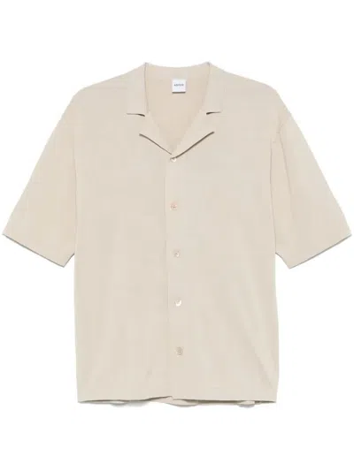 Aspesi Short Sleeves Bowling Shirt Clothing In Beige