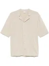 Aspesi Short Sleeves Bowling Shirt In Neutral