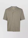 Aspesi Short Sleeves Bowling Shirt In Green