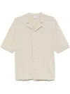 Aspesi Short Sleeves Bowling Shirt In Neutral