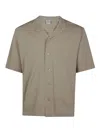 Aspesi Short Sleeves Bowling Shirt In Nude & Neutrals