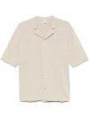 Aspesi Short Sleeves Bowling Shirt In Neutral