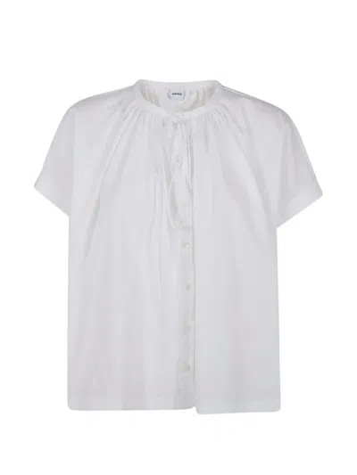 Aspesi Short Sleeves Oversized Shirt In White