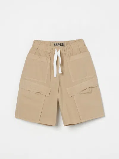 ASPESI SHORTS ASPESI KIDS COLOR BEIGE,G68034022