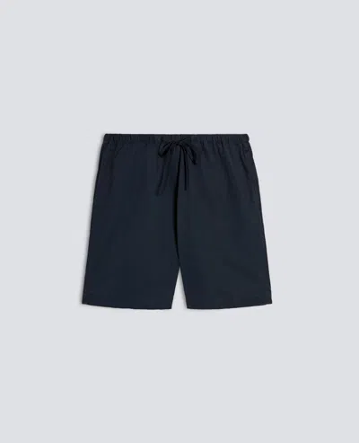 Aspesi Shorts En Popeline En Coton Teints Ala Main In Blue