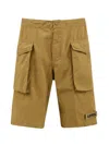 Aspesi Shorts Sand In Gold