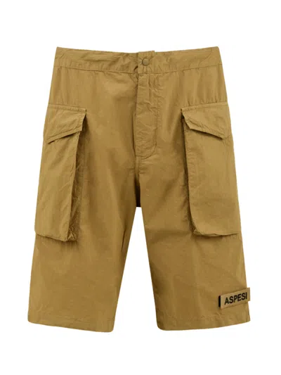 Aspesi Shorts Sand In Gold