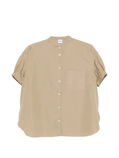 Aspesi Short-sleeve Buttoned Shirt In Neutral