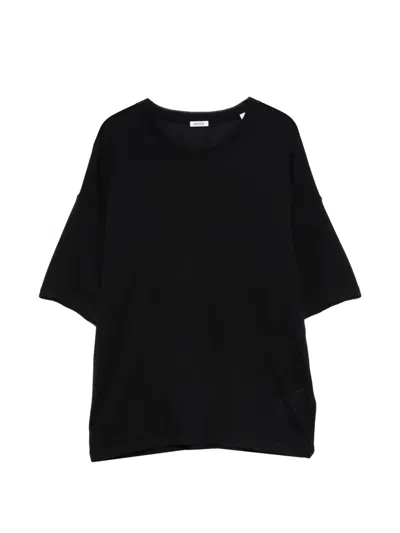 Aspesi Short-sleeve Round-neck Top In Blue