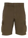 Aspesi Side-pocket Cargo Shorts In Brown