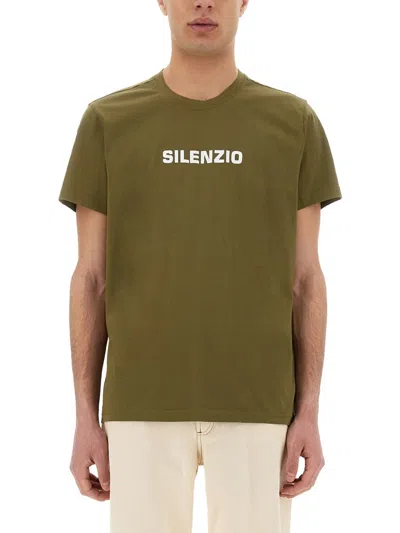 Aspesi T-shirt In Jersey Di Cotone Con Stampa - Militare In Military Green