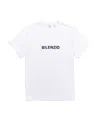 Aspesi White Cotton T-shirt With Silenzio Print In White
