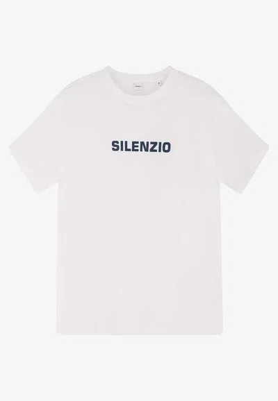 Aspesi Silenzio Print T-shirt In White