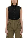Aspesi Sleeveless Silk Blend Shirt