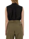 Aspesi Silk Blend Shirt In Black