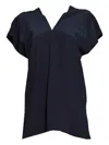 Aspesi Black Silk Crepe Top