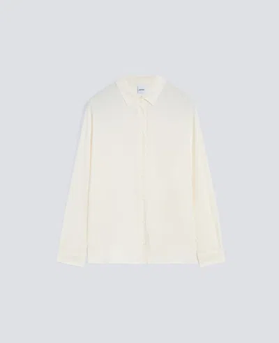 Aspesi Button-down Long-sleeved Shirt In White