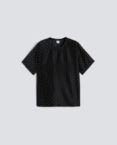 Aspesi Silk Habutai T-shirt In Black