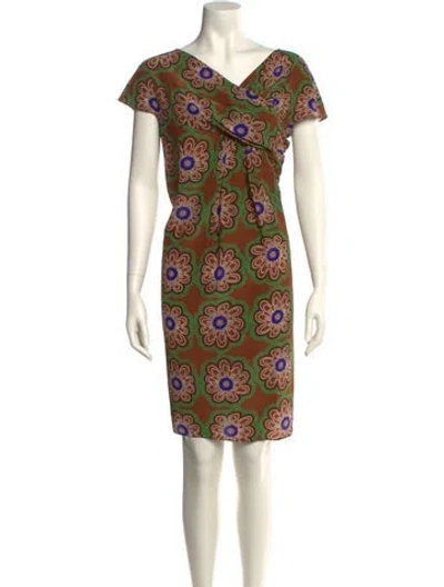 Pre-owned Aspesi Silk Knee-length Dress In Multi