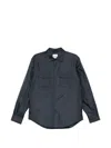 Aspesi Snap-button Padded Overshirt In Black
