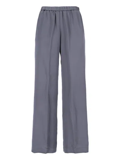 Aspesi Silk Pants In Gray