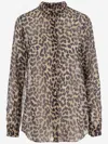 Aspesi Leopard-print Button-front Shirt In Multi