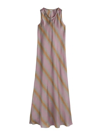 Aspesi Silk Silk Saggia Saglia Dress Degrade In Pink