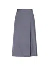 Aspesi Tailored Grey Skirt With Minimalist Aesthetic In Gray