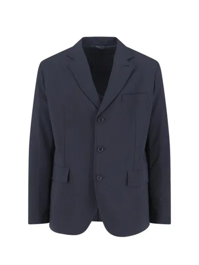 ASPESI SINGLE-BREASTED BLAZER - NAVY BLUE