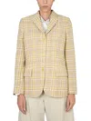 Aspesi Tailored Jacket Checked Pattern In Multi