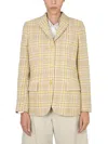 Aspesi Tailored Jacket Checked Pattern In Multi